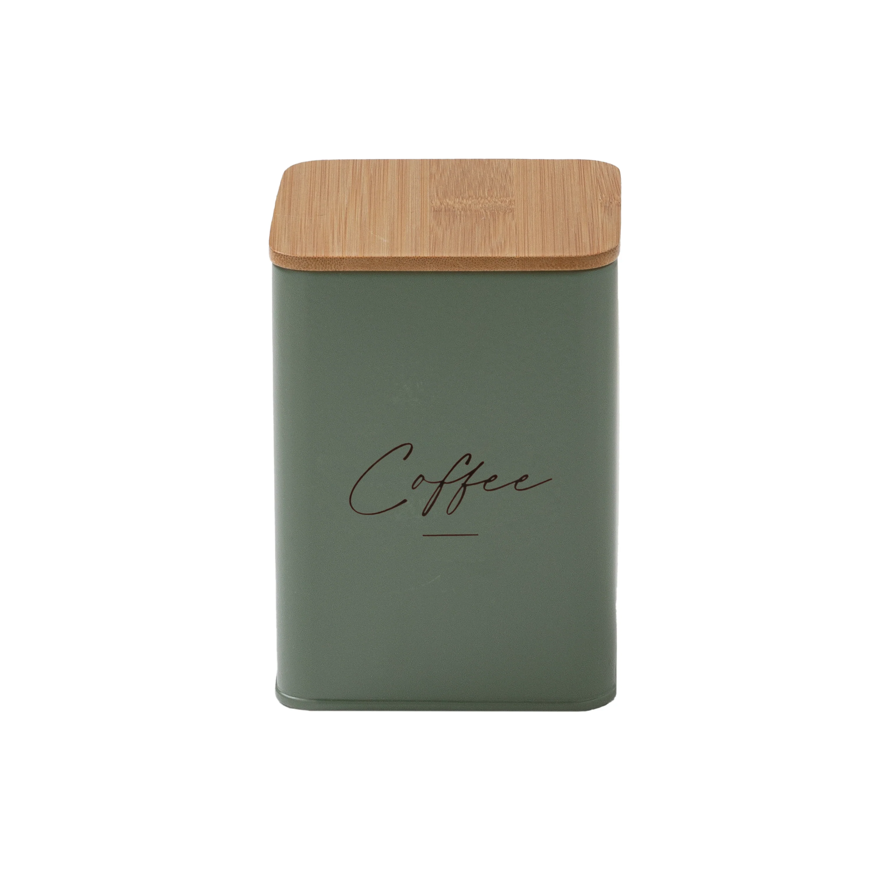 Barattolo Caffè 1L cm 9,5x9,5x13,5 Tinta Unita Green