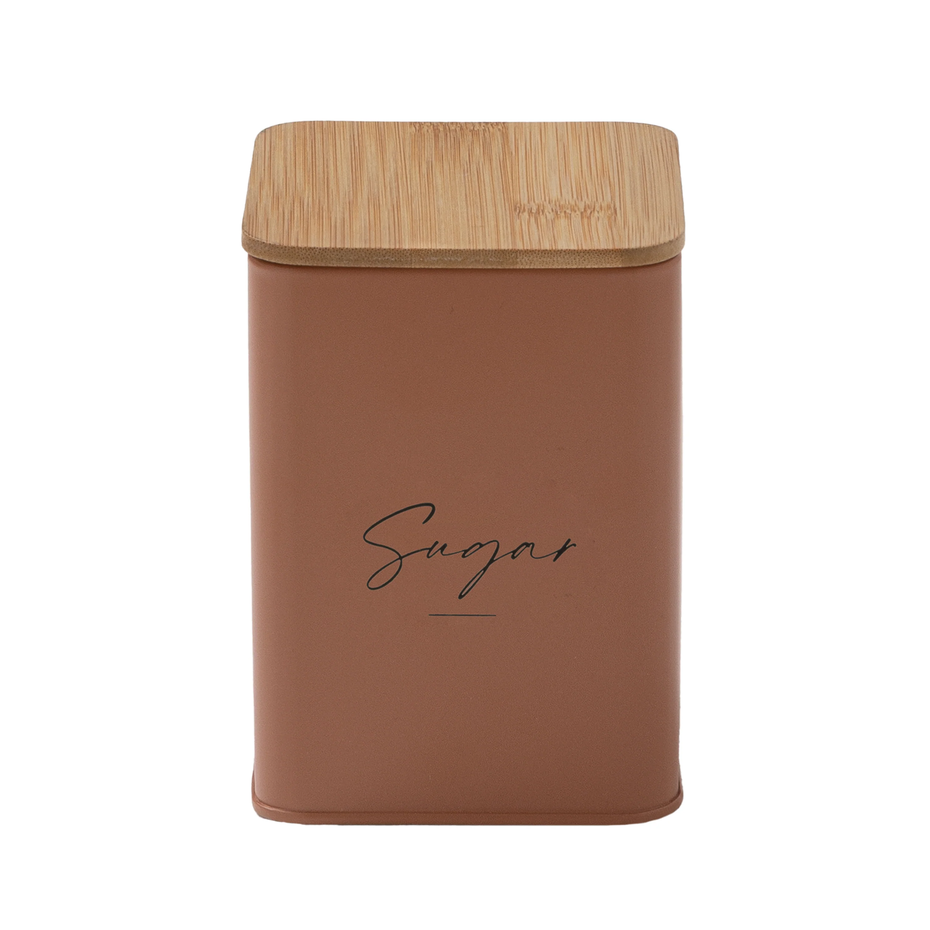 Barattolo Zucchero 1L cm 9,5x9,5x13,5 Tinta Unita Rust