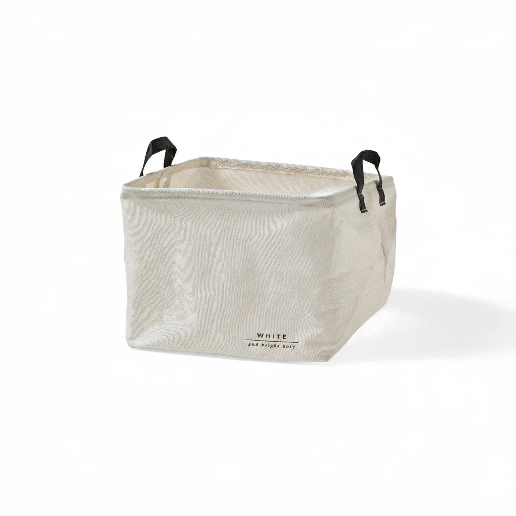 Cesto Biancheria in Display Soft cm 33x33x25 White Cream