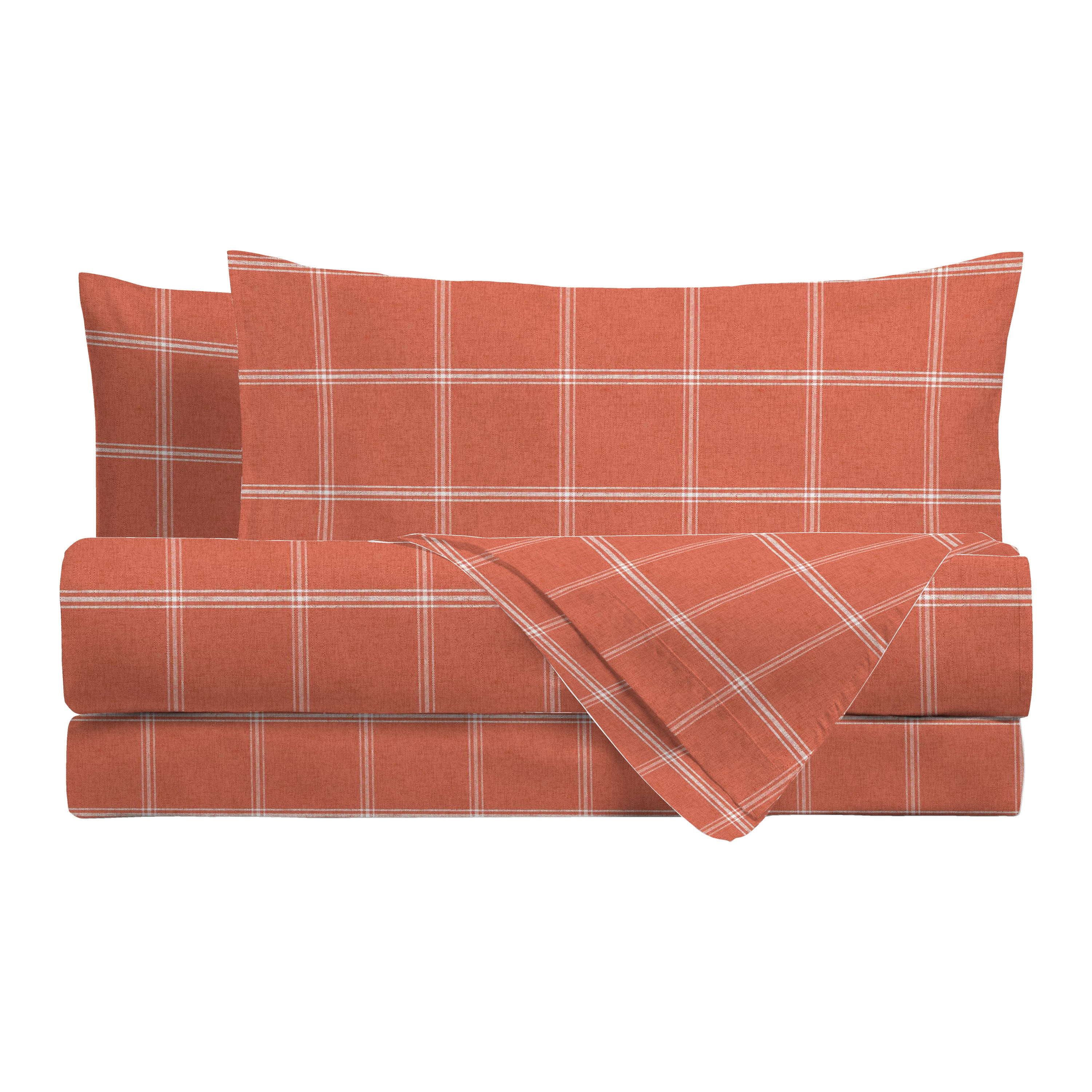 Completo Letto Matrimoniale con Stampa Atelier - Fantasia Efrem Rust - Image 2