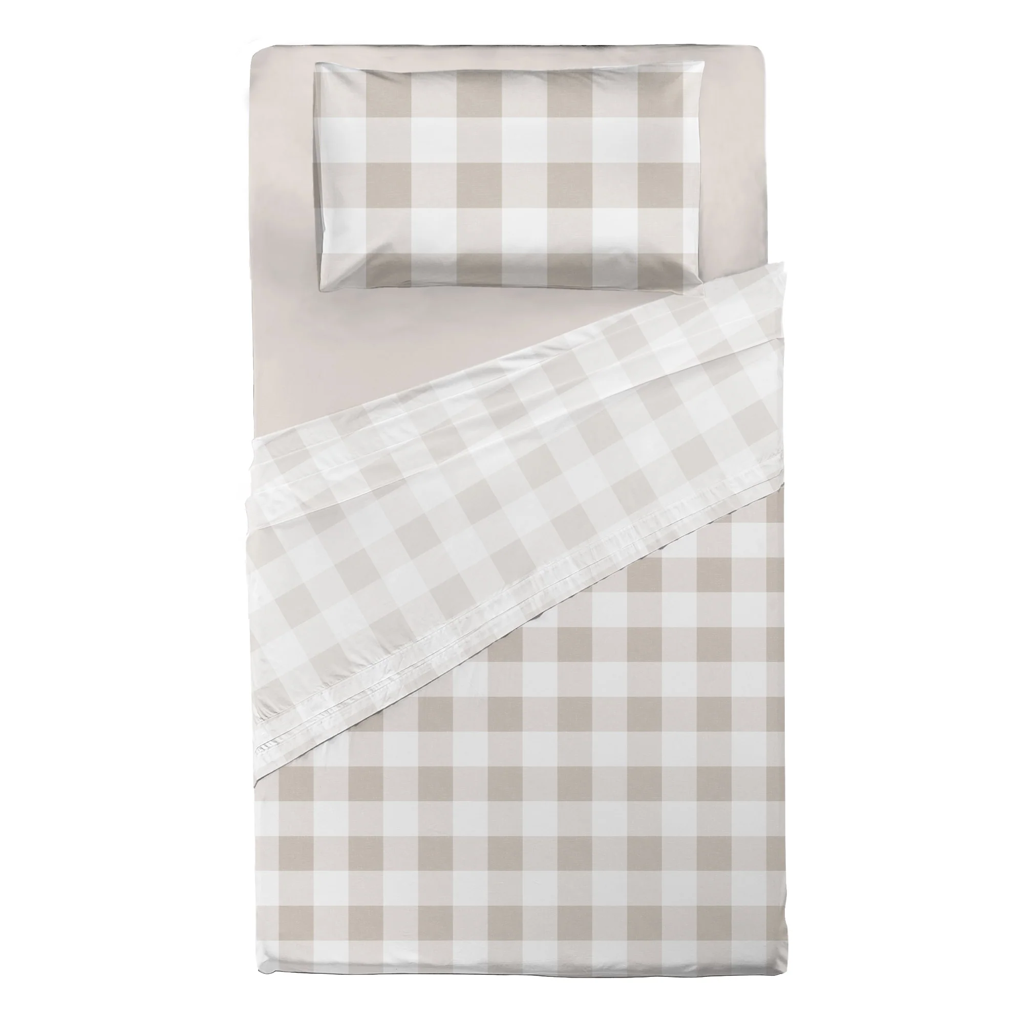 Completo Letto Piazza e Mezza in Cotone con Stampa - Fantasia Secret Garden Leonard Beige - Image 2