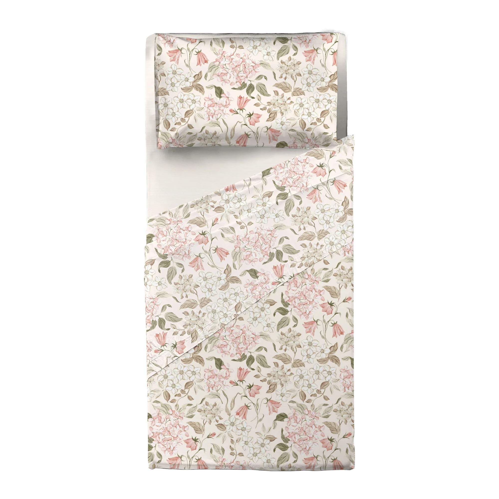 Completo Letto Singolo con Stampa Atelier - Fantasia Blair Cream - Image 2