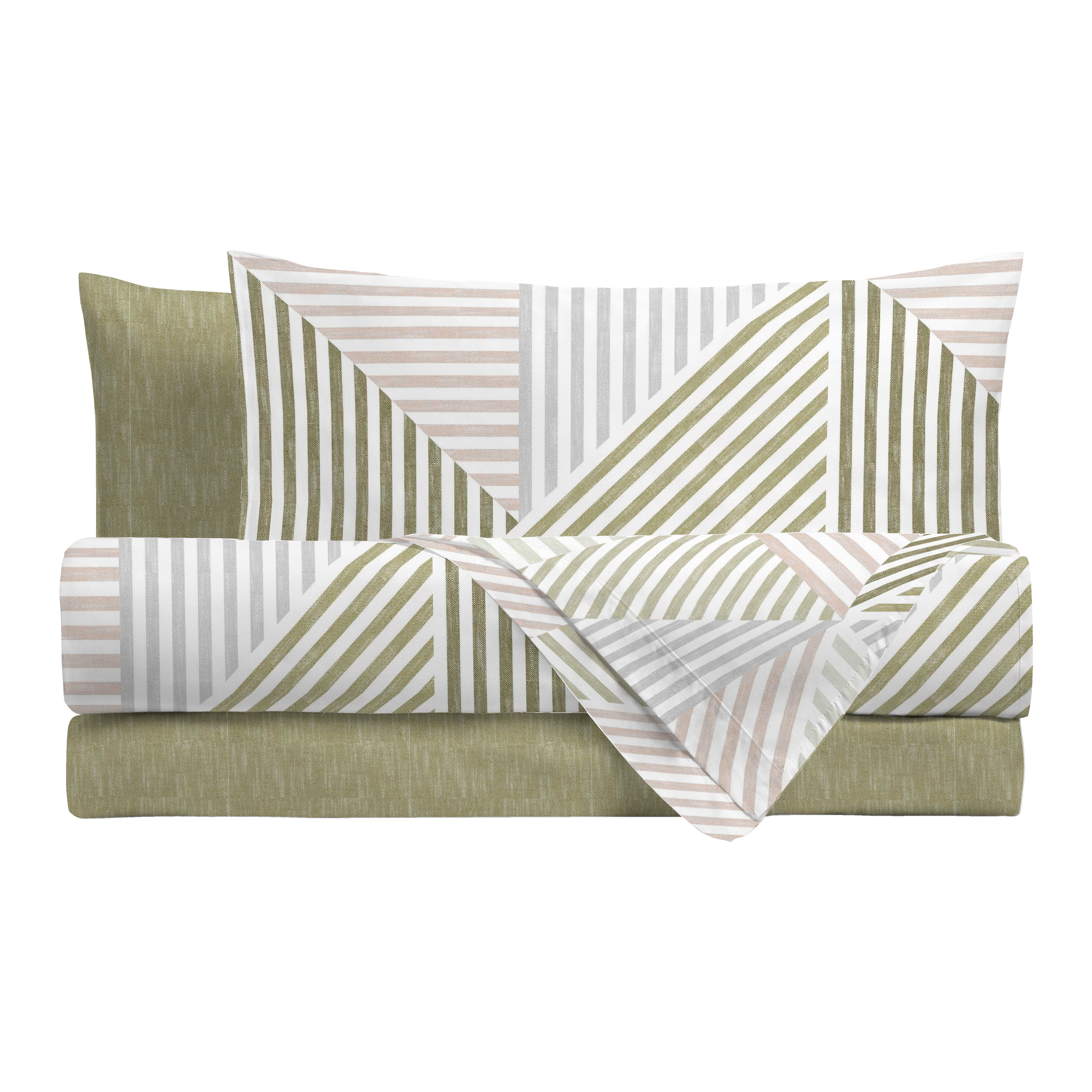 Completo Letto Singolo con Stampa Atelier - Fantasia Ramsey Green