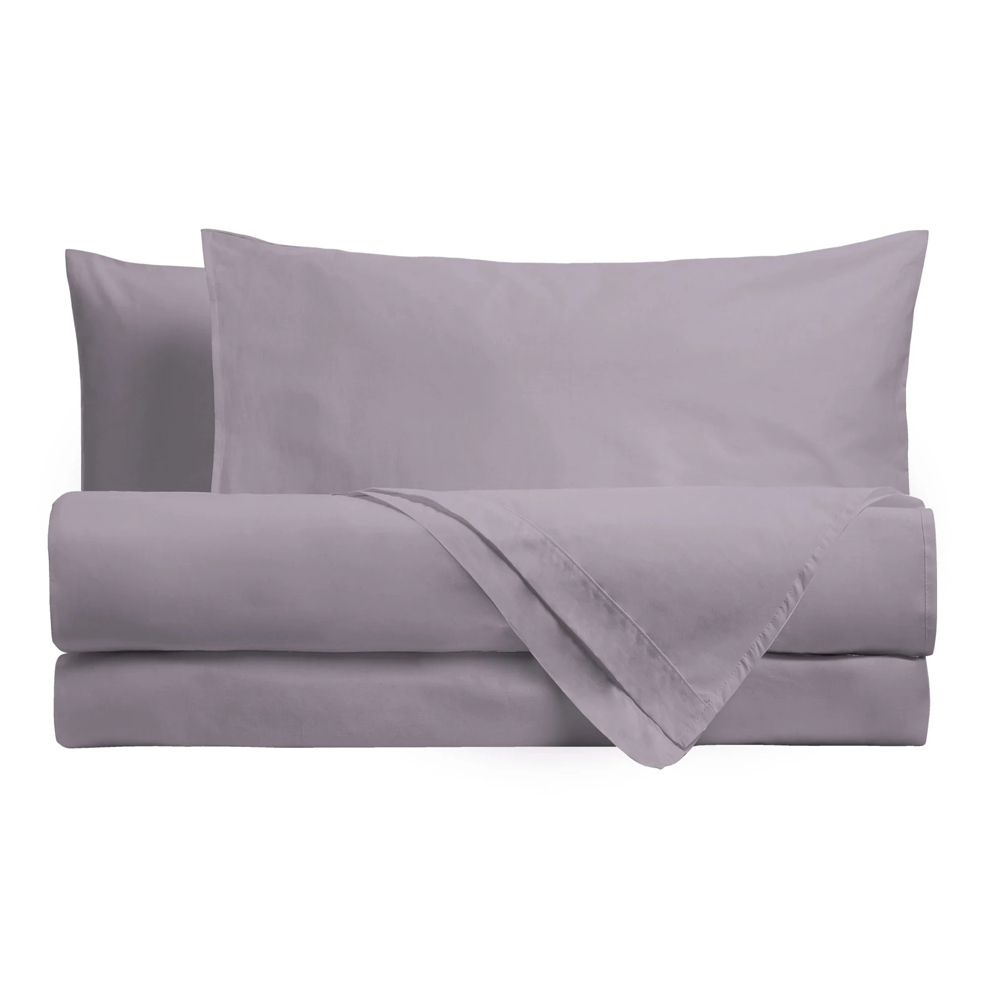 Completo Letto Singolo in Cotone Atelier Fragrance Tinta Unita Lilac - Image 2