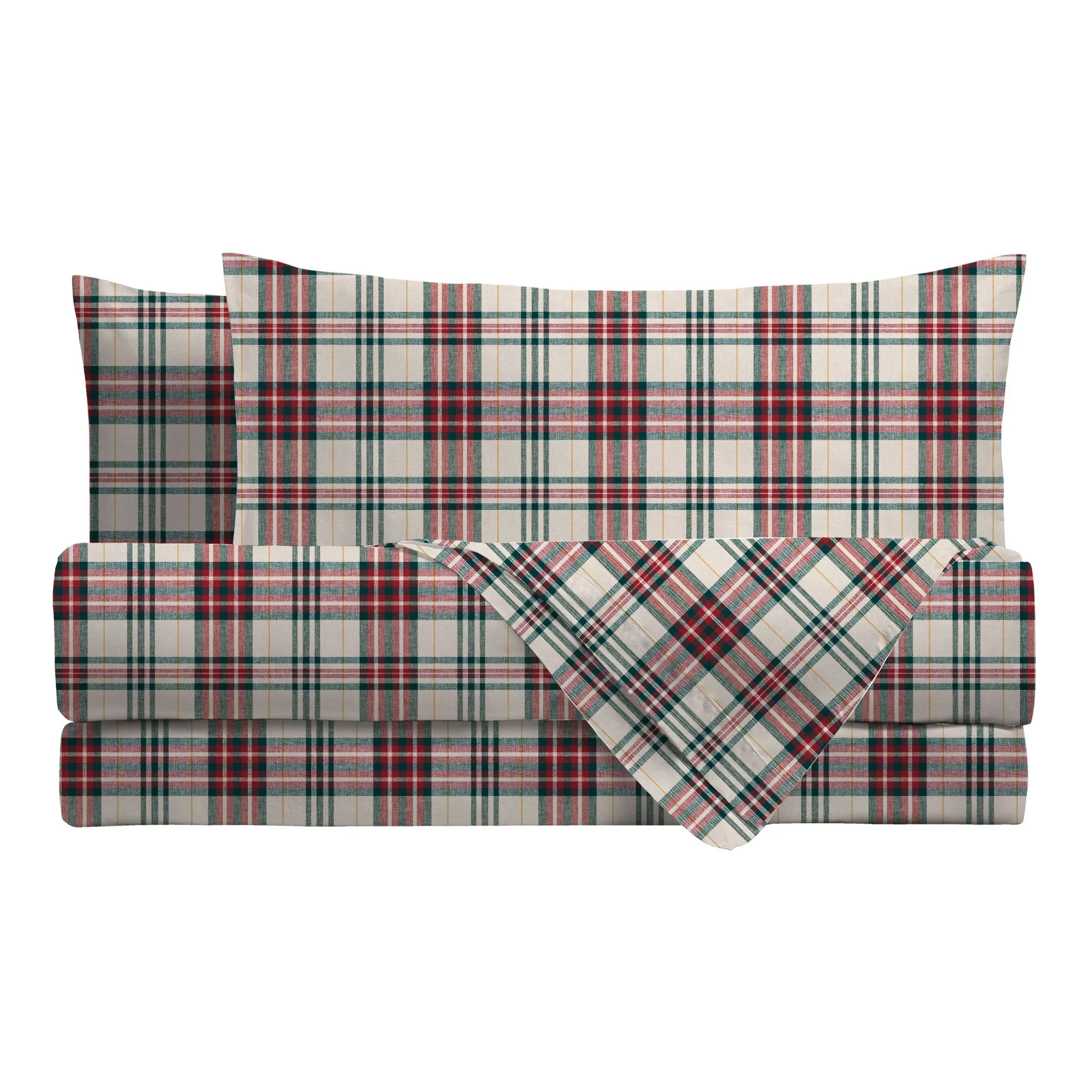 Completo Letto Singolo in Cotone con Stampa - Fantasia Dolomites Dream Kody Cream