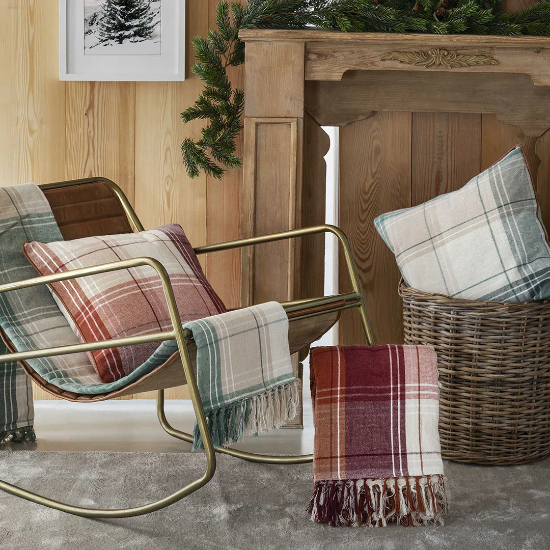 Coperta Alps Alpine 150x200 cm Aura Tartan Rust - Image 2