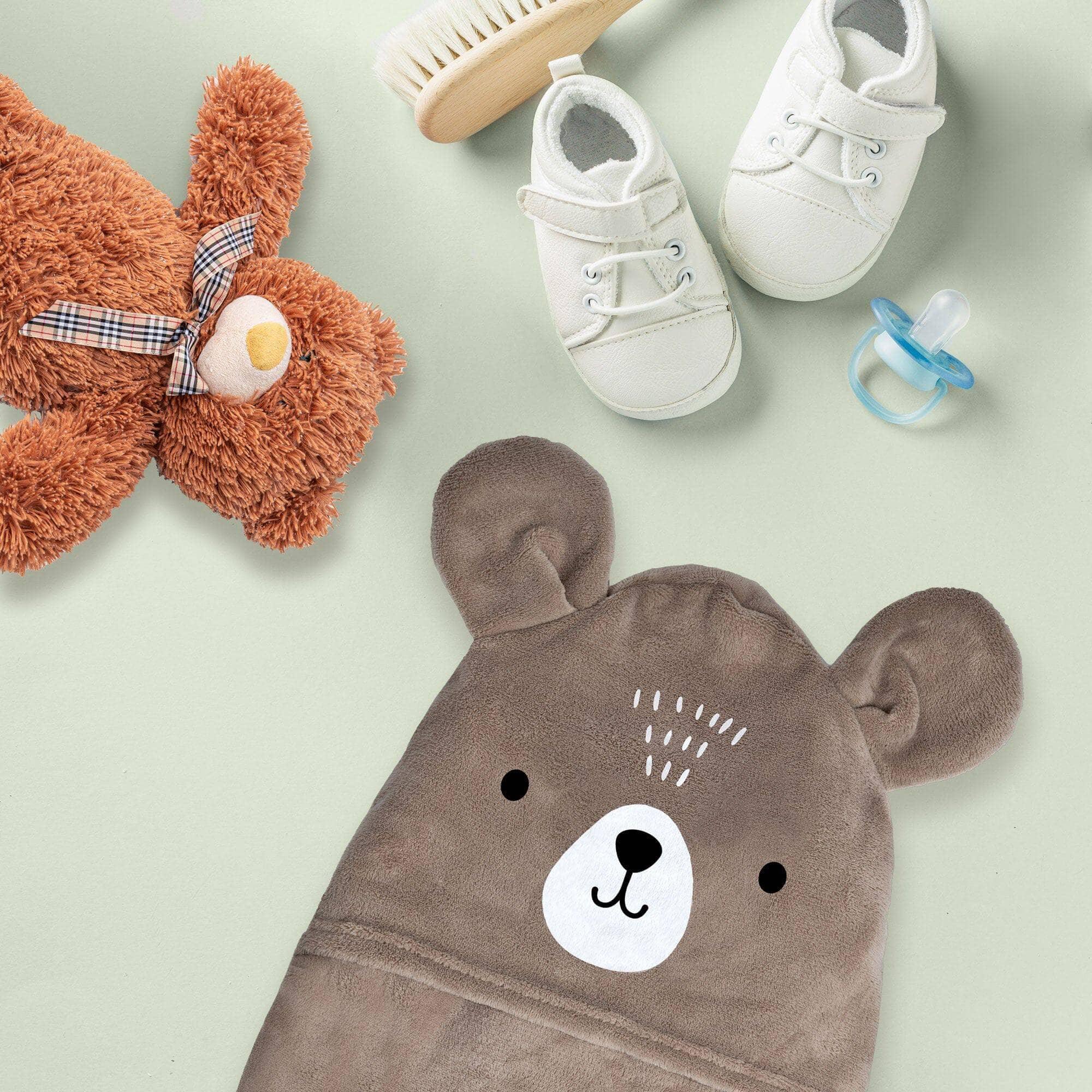 Coperta con Cappuccio Standard Bear Brown - Image 2