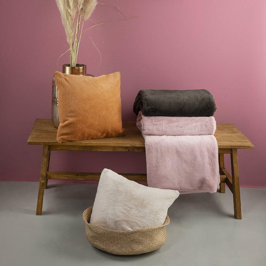Coperta Fiamma Fuoco 150x200 cm Tinta Unita Dark Grey - Image 2