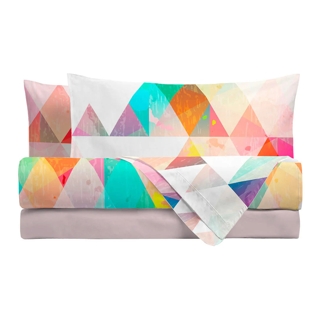 Di Maestro Completo Letto Stampa Digitale  Matrimoniale Dalton Multicolor