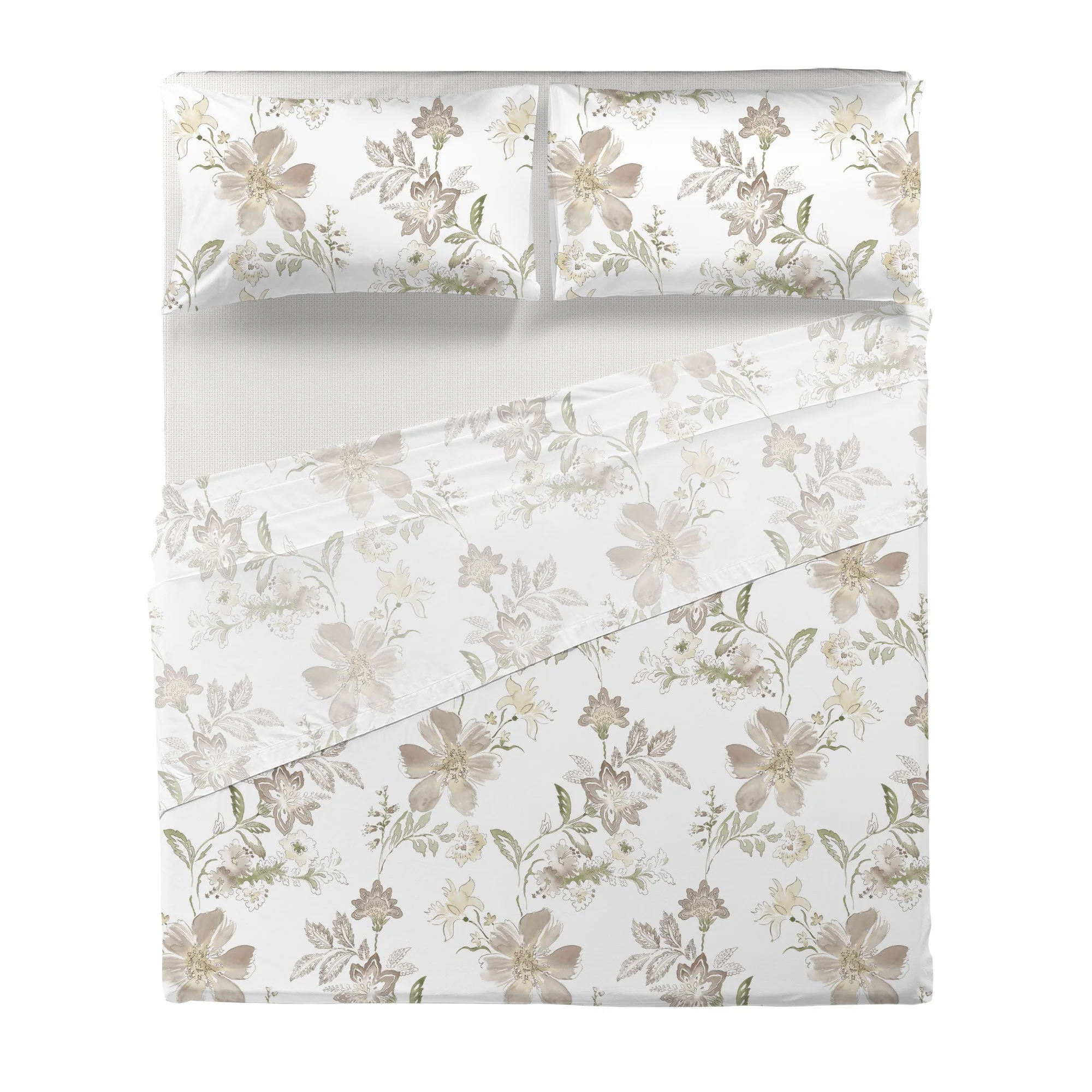 Di Maestro Completo Letto Stampato  Matrimoniale Amal Beige - Image 2