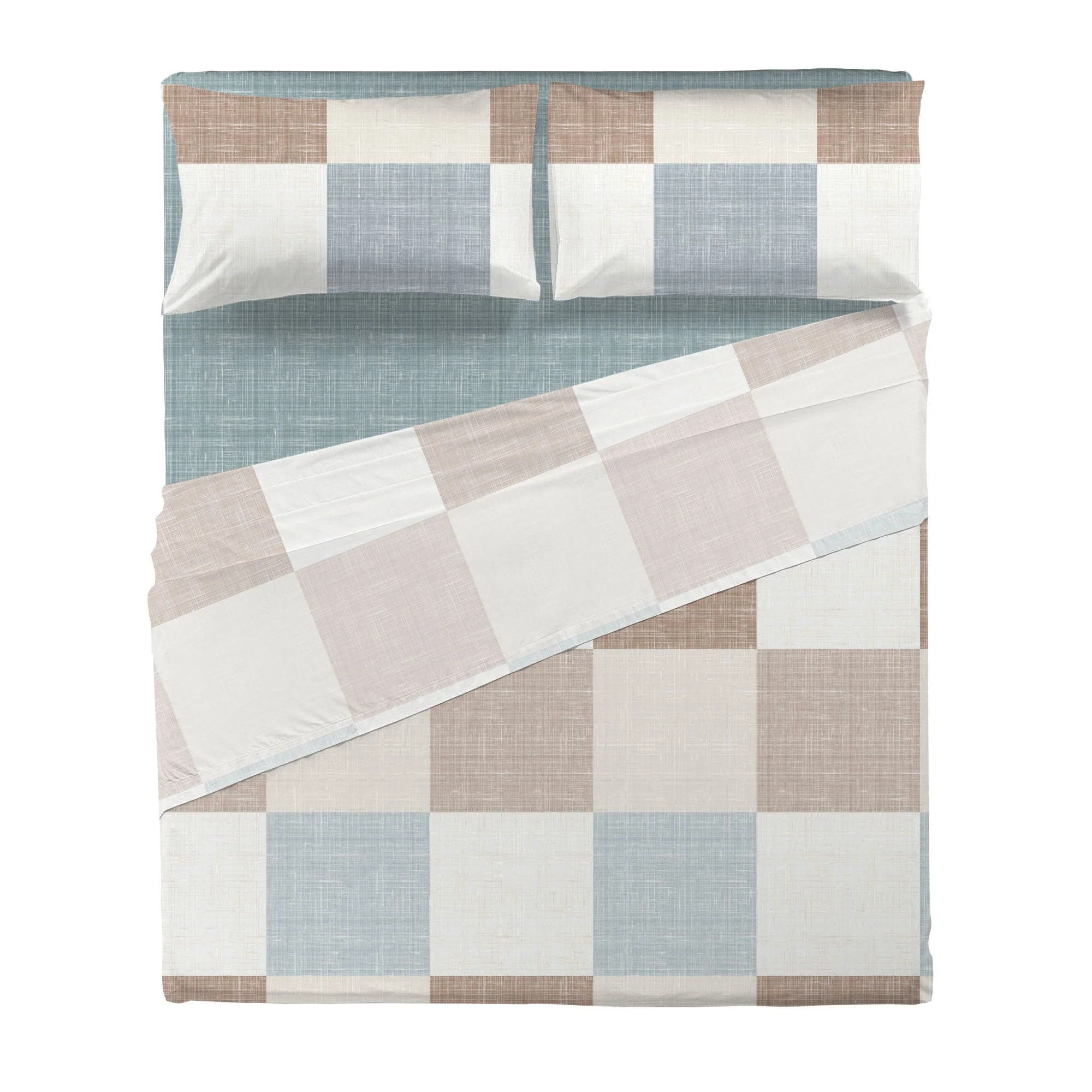 Di Maestro Completo Letto Stampato  Matrimoniale Esmond Beige - Image 2