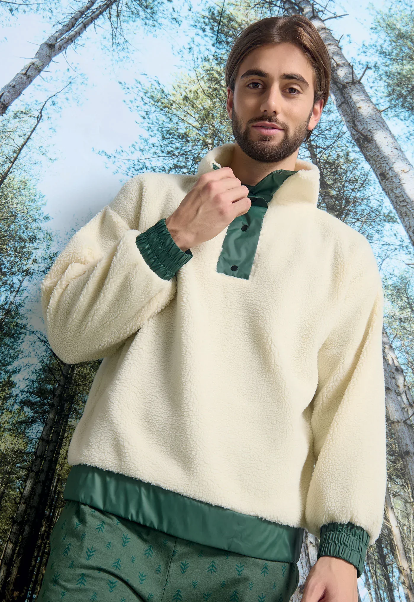 Giacca da Casa Uomo Edno Off White - Image 3