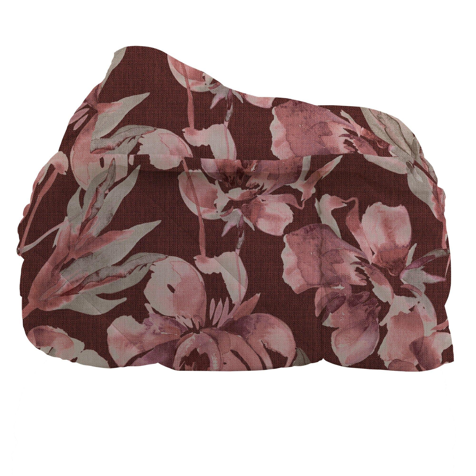 LUXURY COLLECTION DI MAESTRO Trapunta Matrimoniale Soffice 260x260 cm con Stampa - Fantasia Fleur Burgundy - Image 2