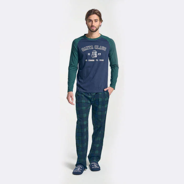 Pigiama Lungo Uomo Artes Blue