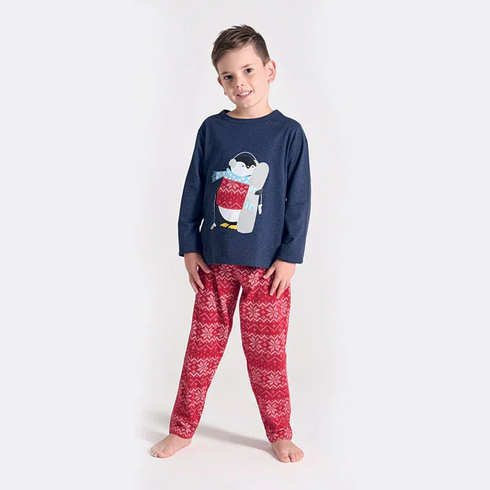 Pigiama Unisex Bambino/a Akira Blue Melange