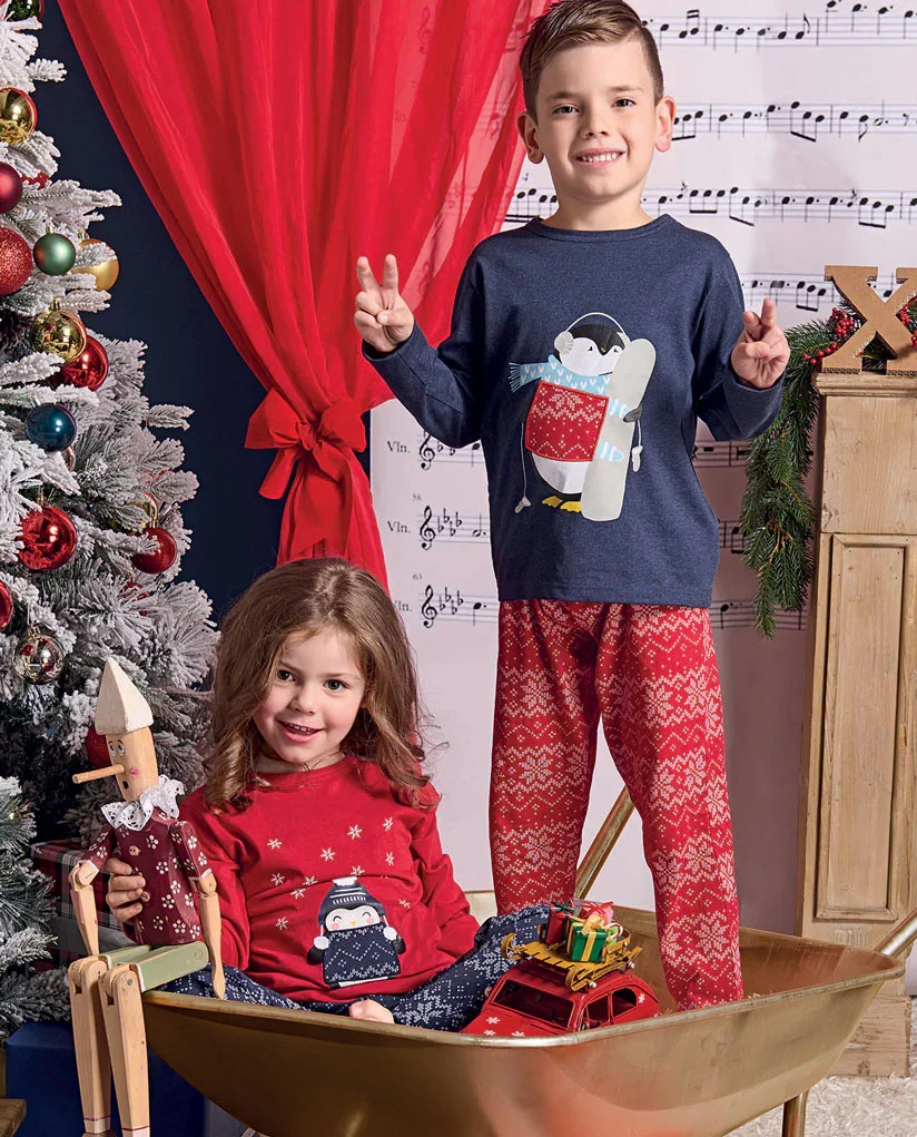 Pigiama Unisex Bambino/a Akira Rosso - Image 3
