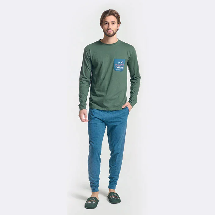 Pigiama Uomo Dalton Military Verde