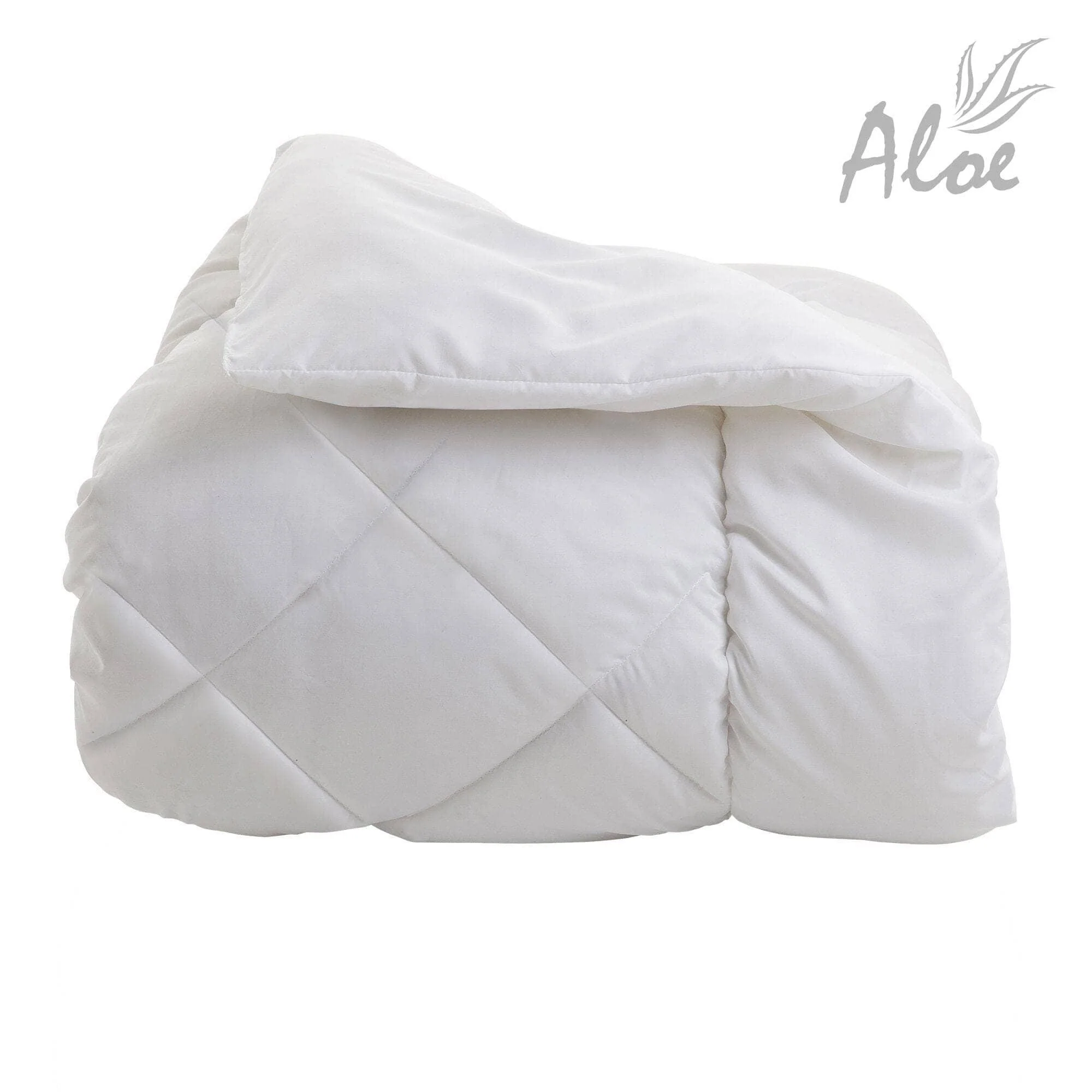 Piumino Aloe Vera Piazza e Mezza 200x220 Bianco
