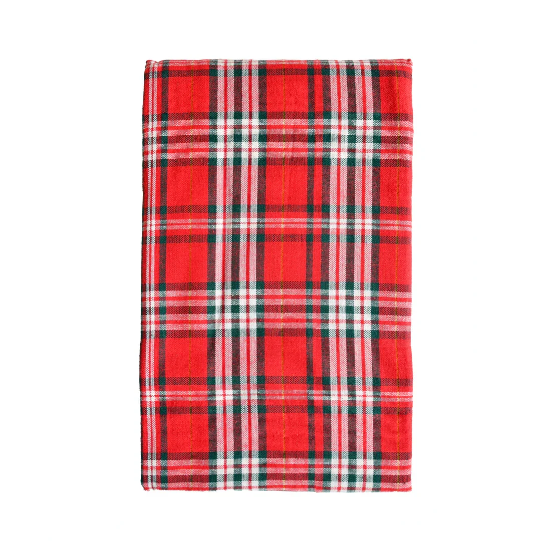Runner Tinto in Filo 45x140 cm Dolomites Dream Tartan Red