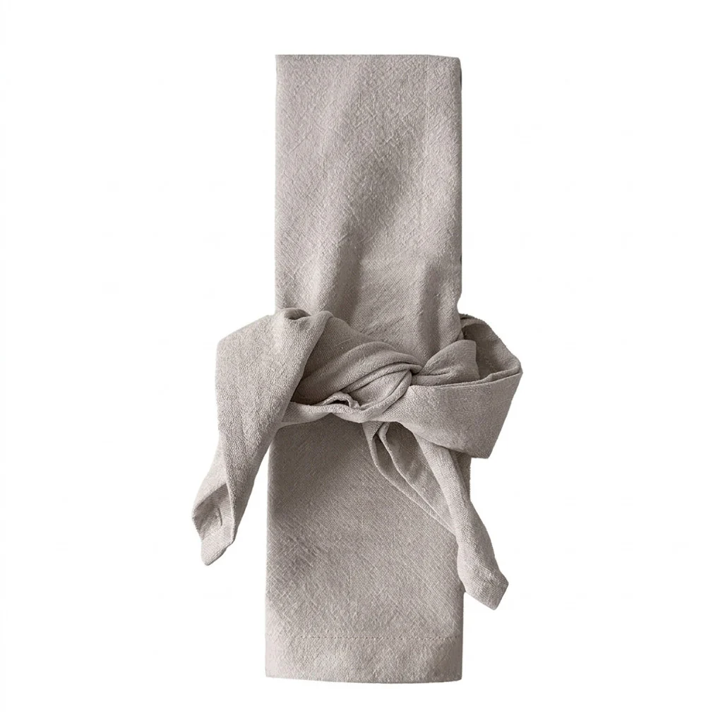 Set Tovaglietta + Tovagliolo Atelier Fragrance Standard Tinta Unita Ash Grey