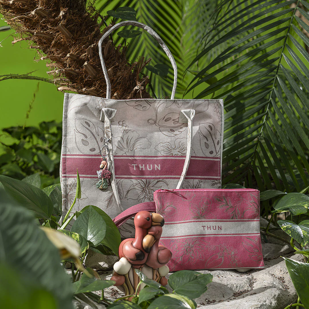 THUN® Borsa Mare con Pochette + Charm Mare Donna One Size Beige
