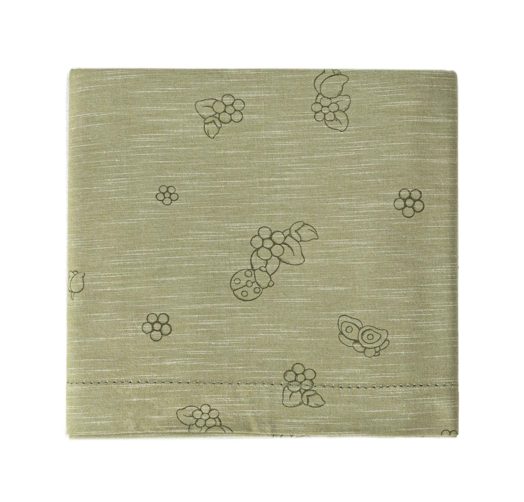 THUN® Tovaglia Cambric Verde 160X270 cm  Country Fields Green
