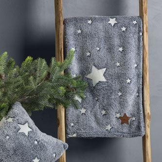 THUN® Coperta Con Borsa 70x100cm Abbracciami Star Glow in the Dark Blue - Image 3