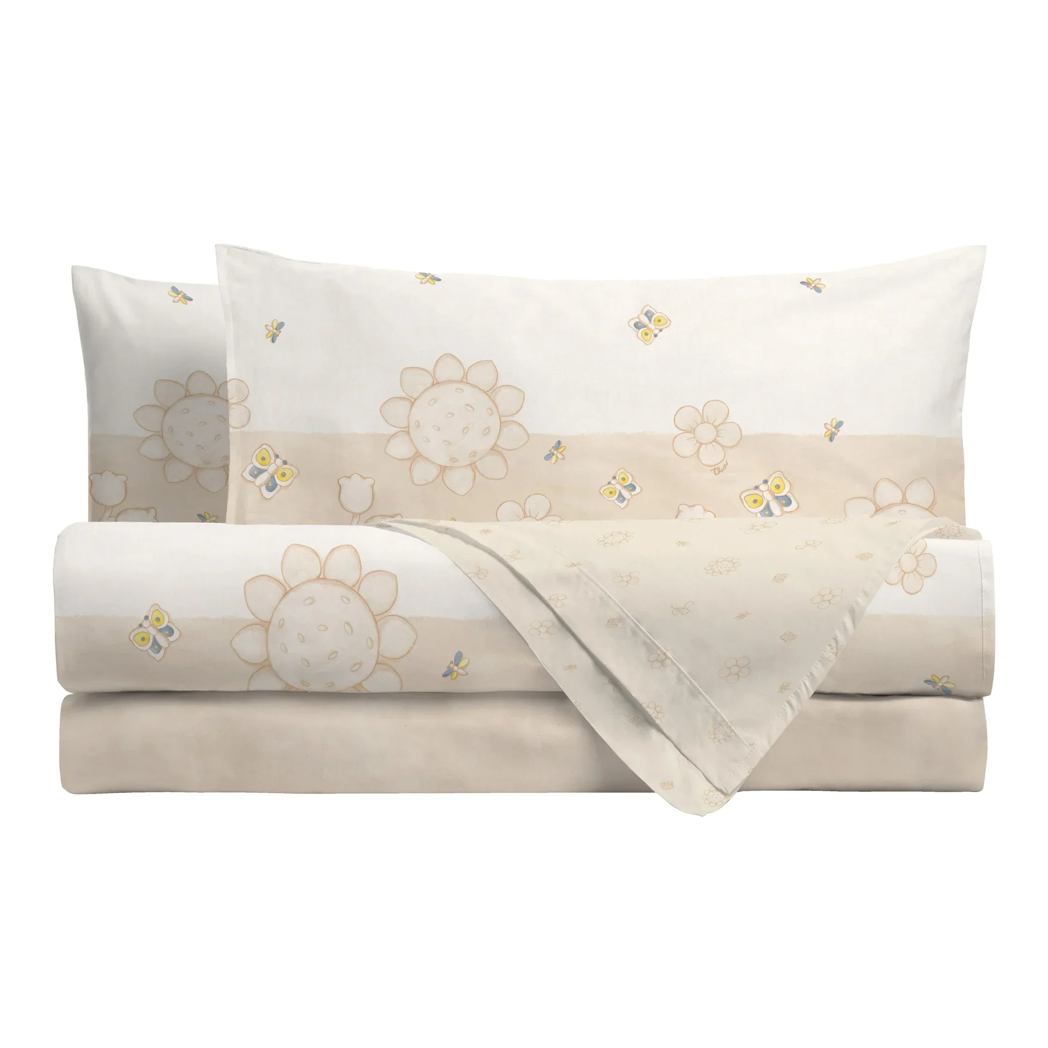 THUN® Parure Copripiumino Matrimoniale Elegance Beige - Image 3