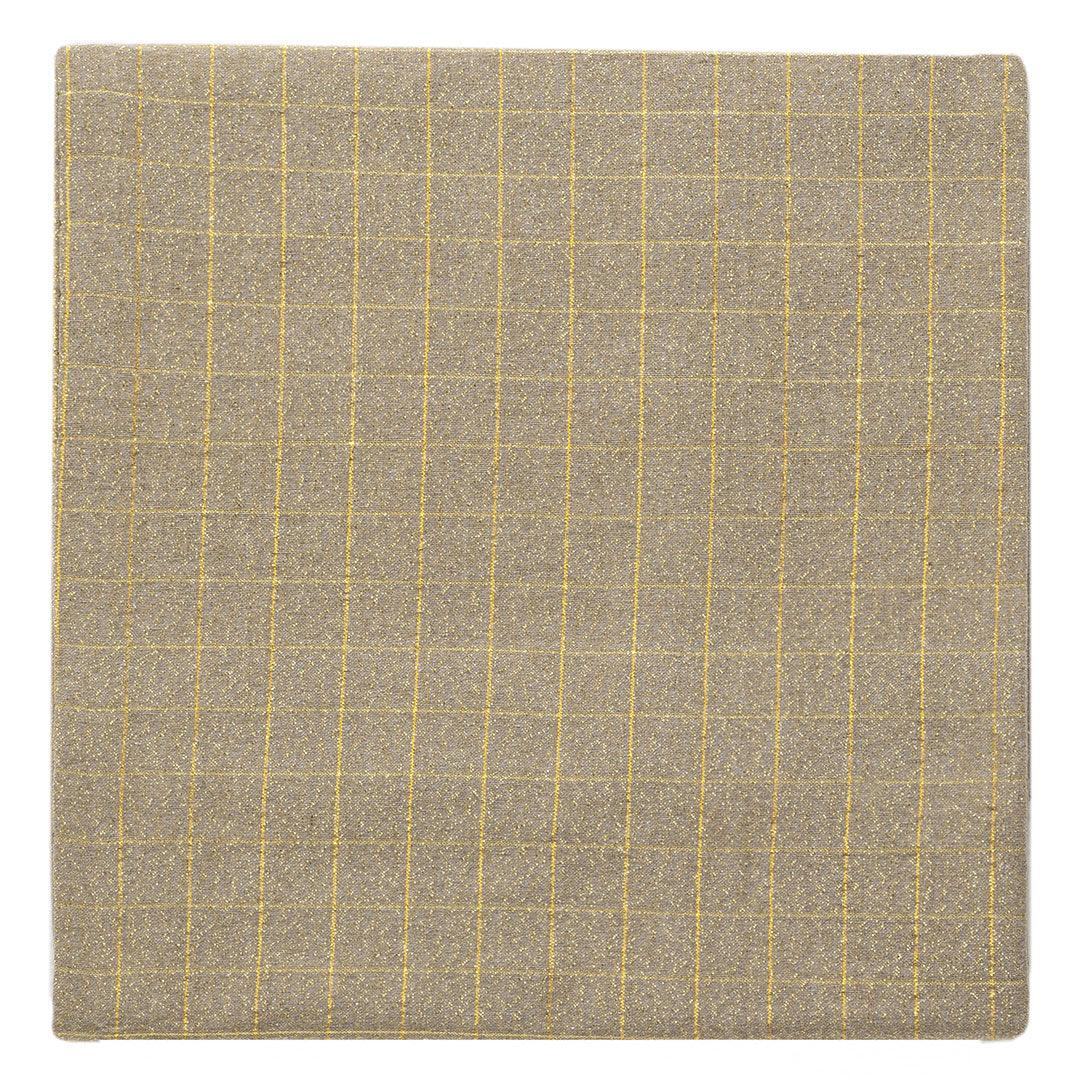Tovaglia Tinta in Filo 140x240 cm Himalayan Home Grid Beige