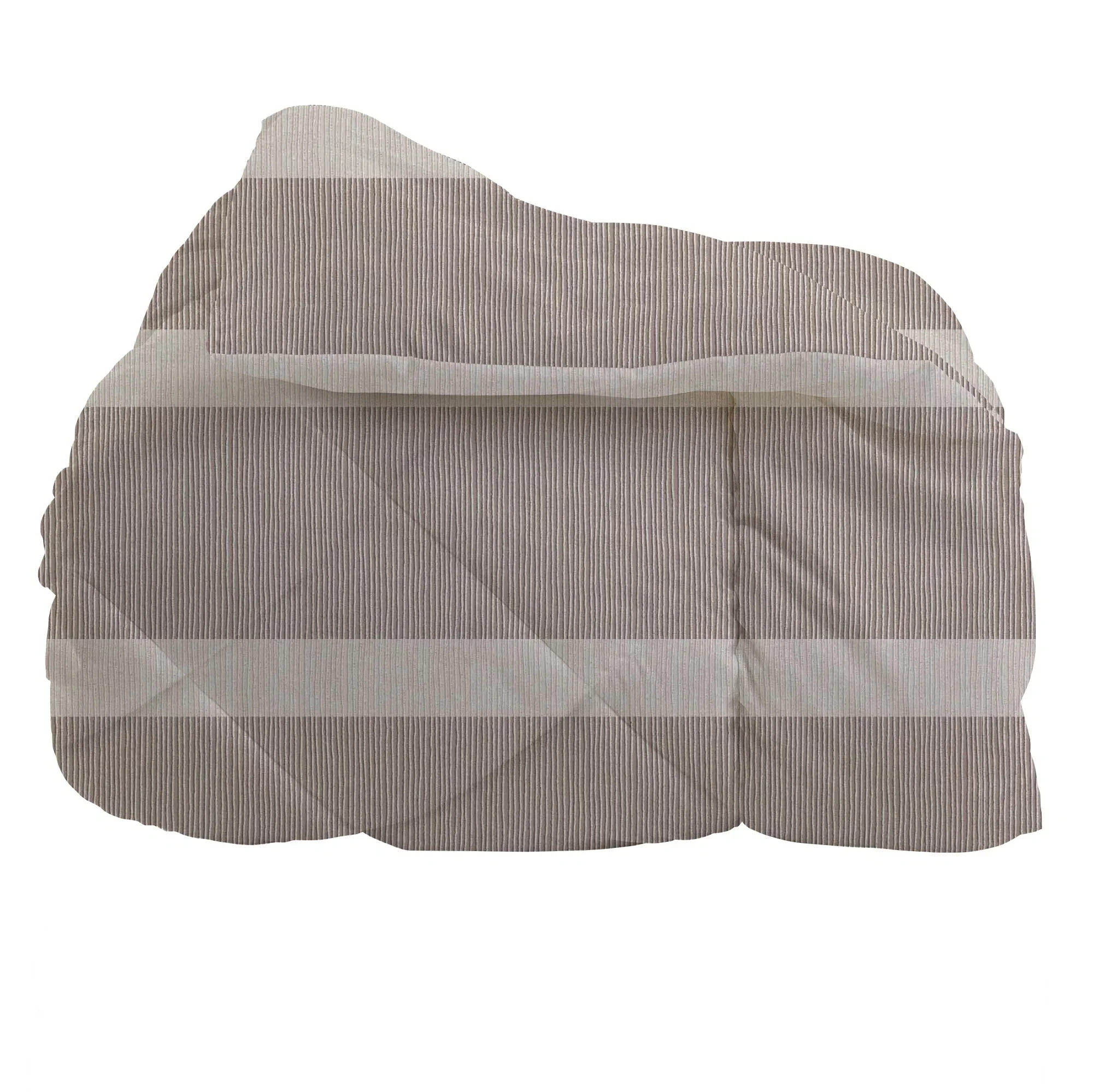 Trapunta Matrimoniale Deco con Stampa - Fantasia Righine Tortora