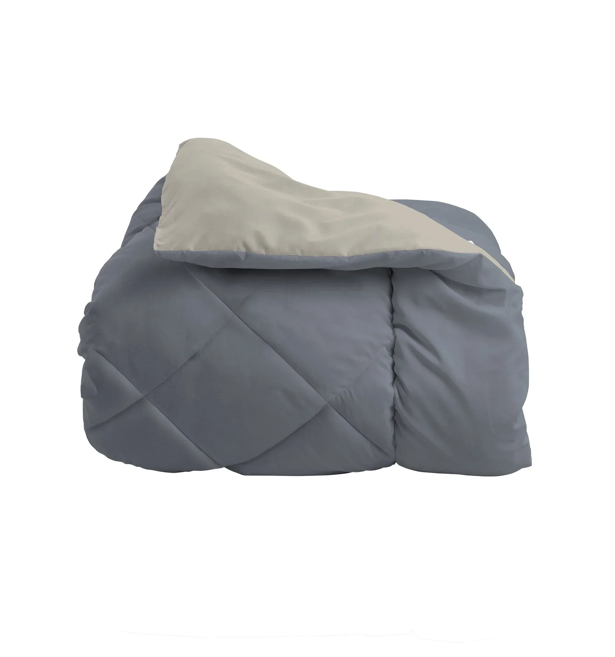 Trapunta Singola 170x250 cm Acqua Bicolore Blue/Beige