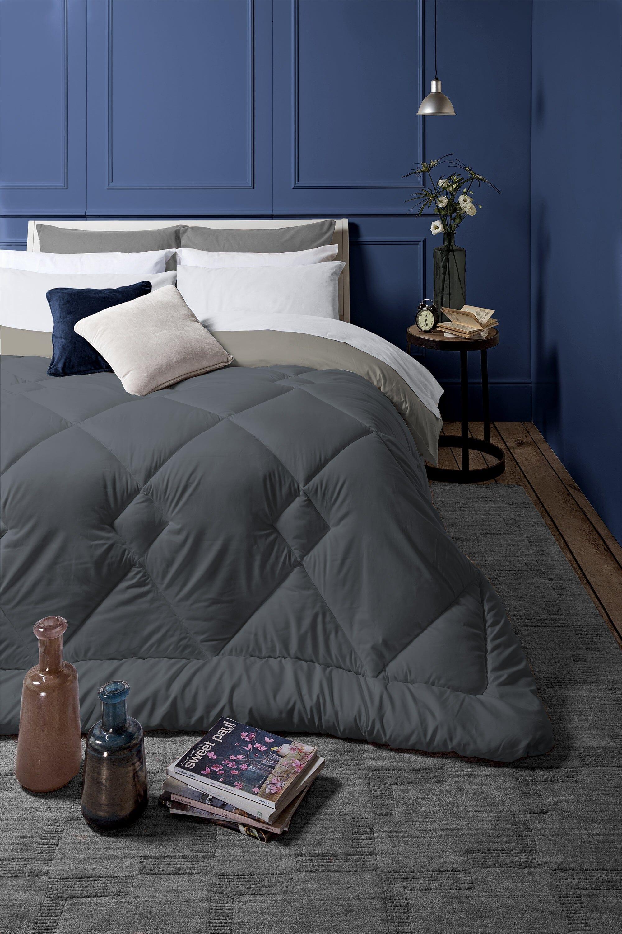Trapunta Singola 170x250 cm Acqua Bicolore Blue/Beige - Image 3