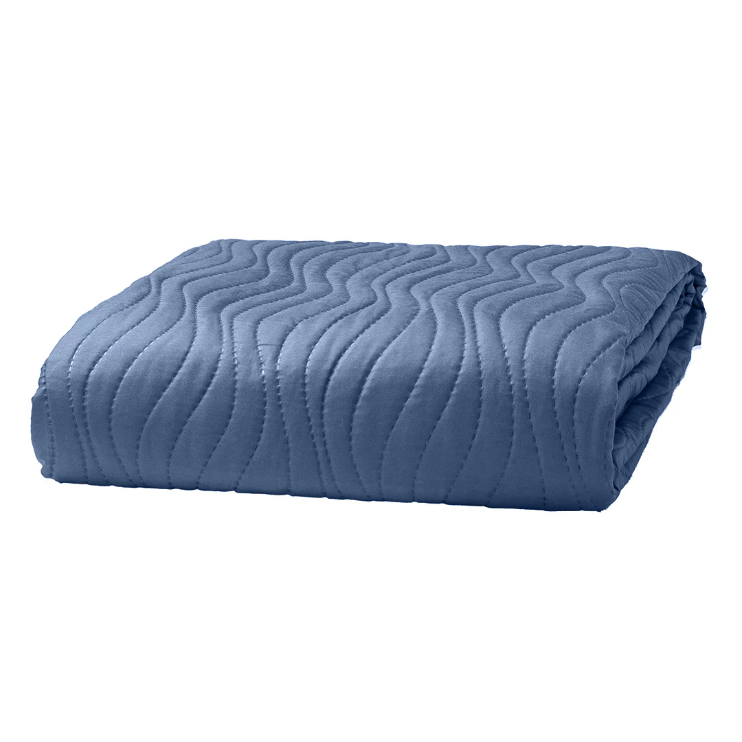 Trapuntino Singolo 170x250 Sunny Wave Blue
